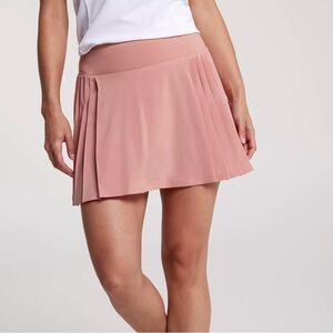 NWT CALIA XS Women's 14" Side Pleat Golf Skort in Dark Pink
